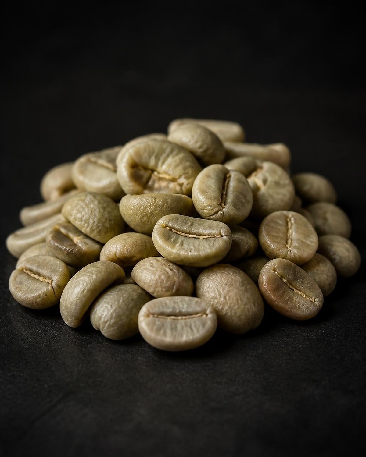Rå, urristede kaffebønner fra Colombia — Huila.