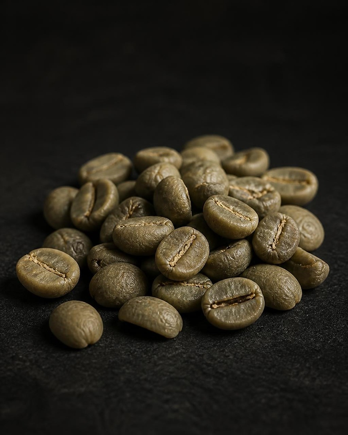Rå, urristede kaffebønner fra Etiopien — Yirgacheffe.